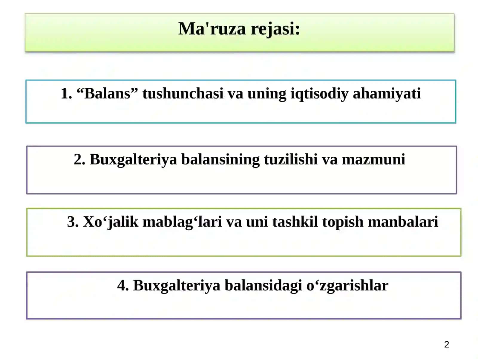 BUXGALTERIYА BALANSI 2