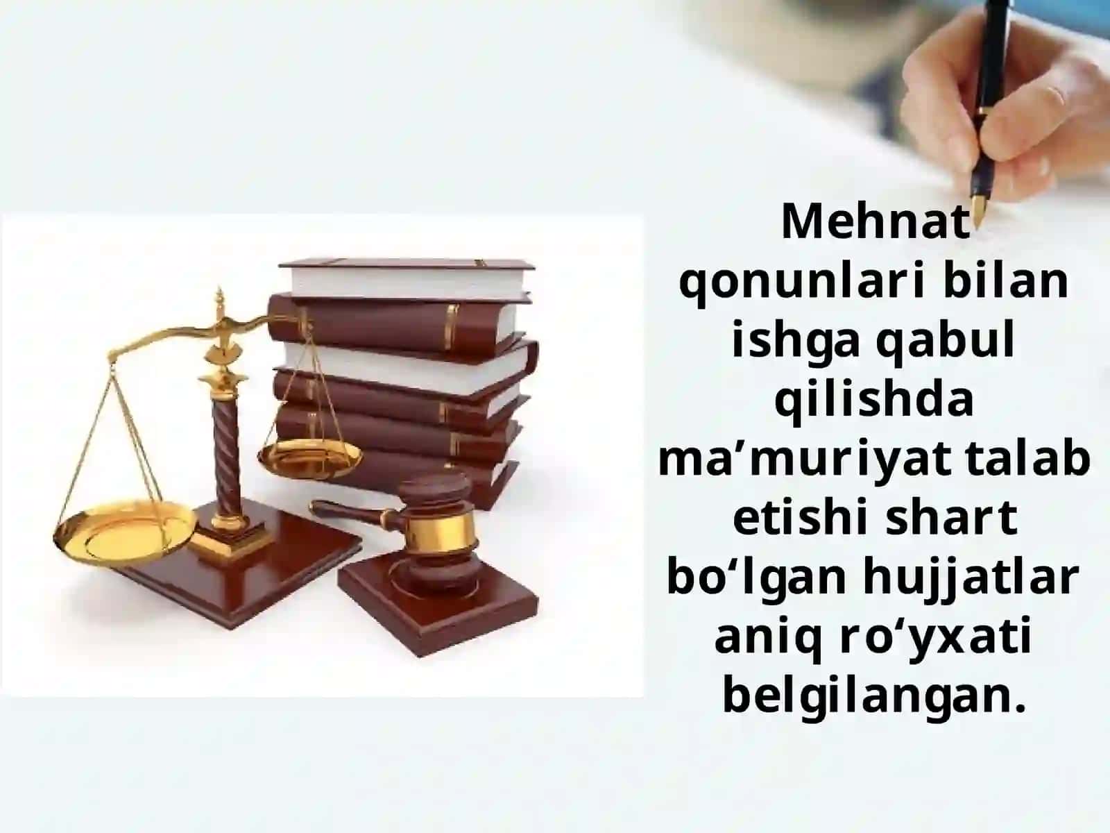 Ishga qabul qilinayotgandahujjatlarni rasmiylashtirish 2