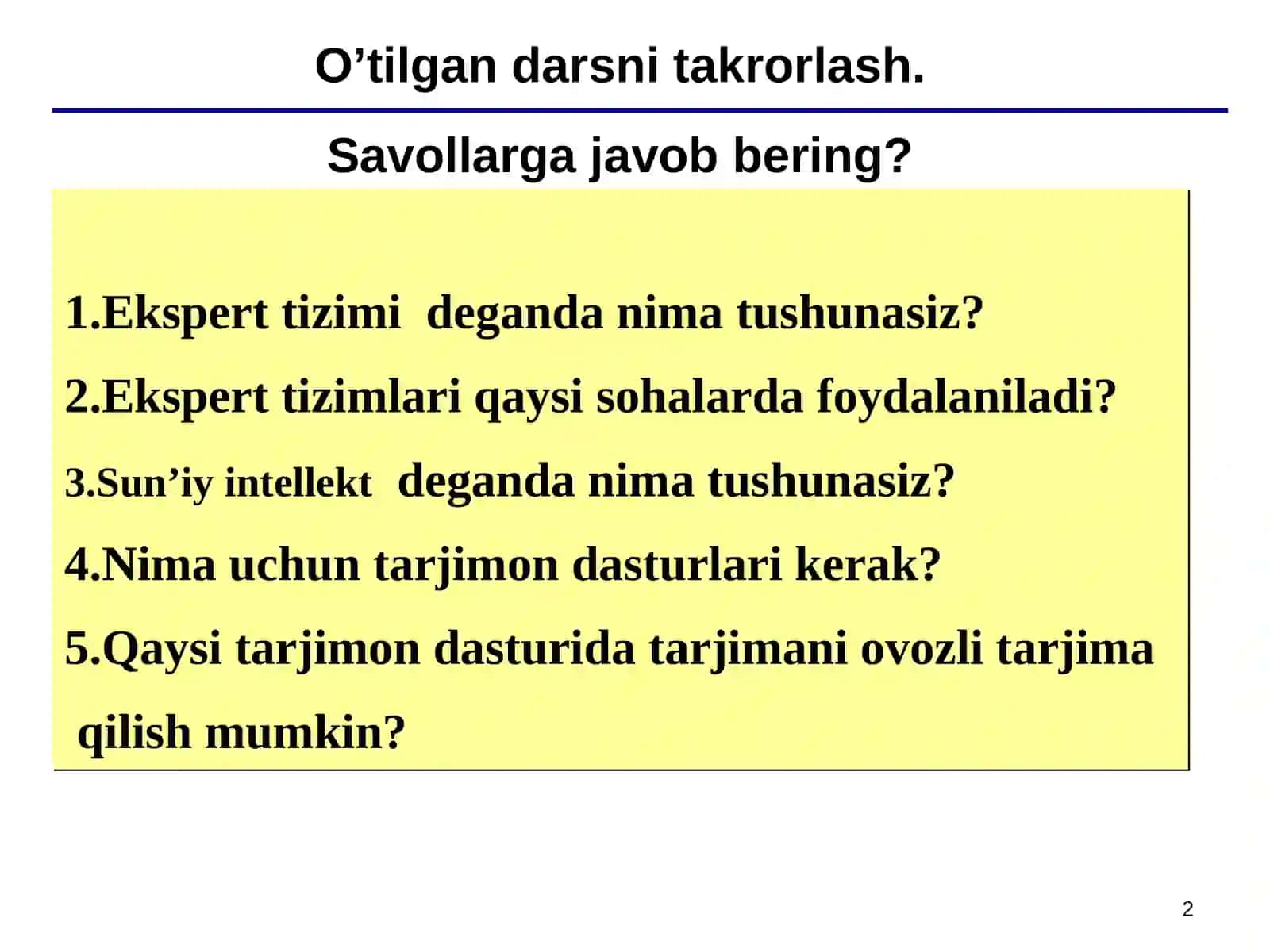 Zamonaviy Avtomatlashtirilgan loyihalashning tizimlar 2