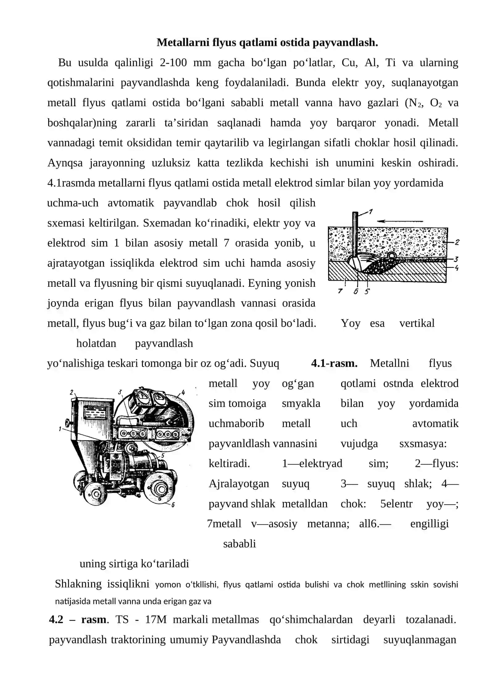 Metallarni flyus qatlami ostida payvandlash 2