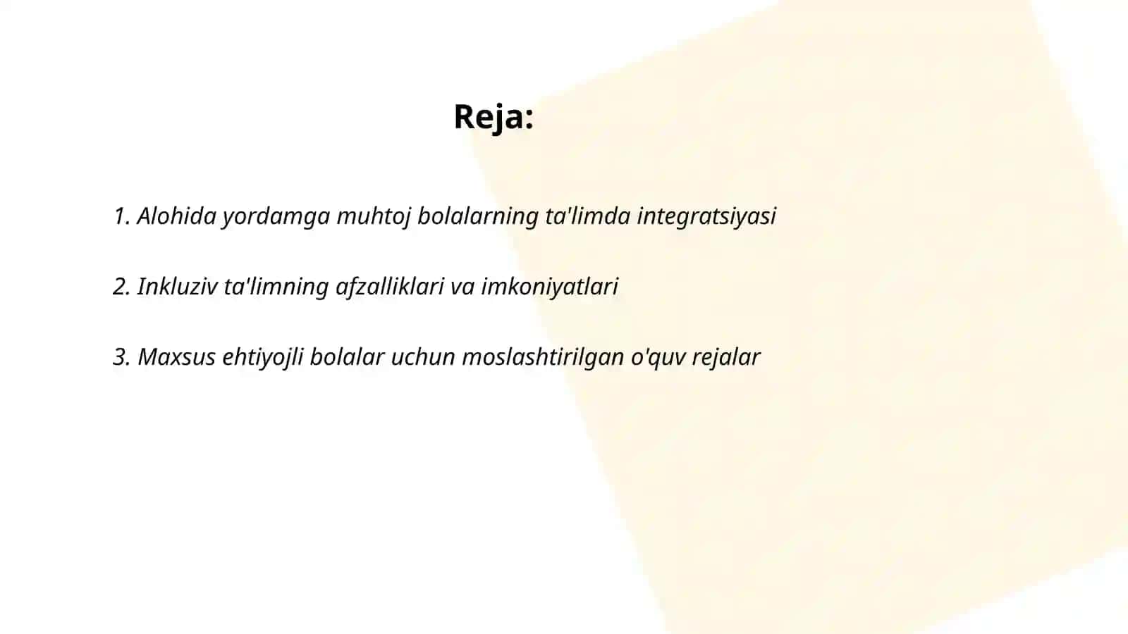 Alohida yordamga muhtoj bolalarning ta'limda integratsiyasi 2