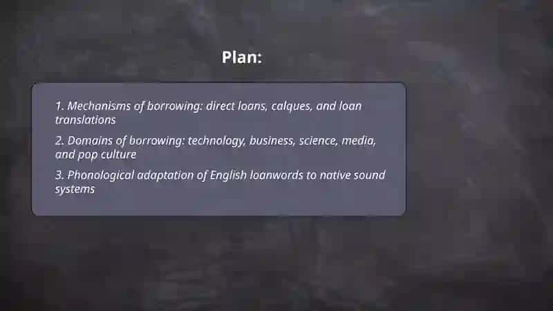 Loanwords and Borrowings: Influence of English on Native Language 2