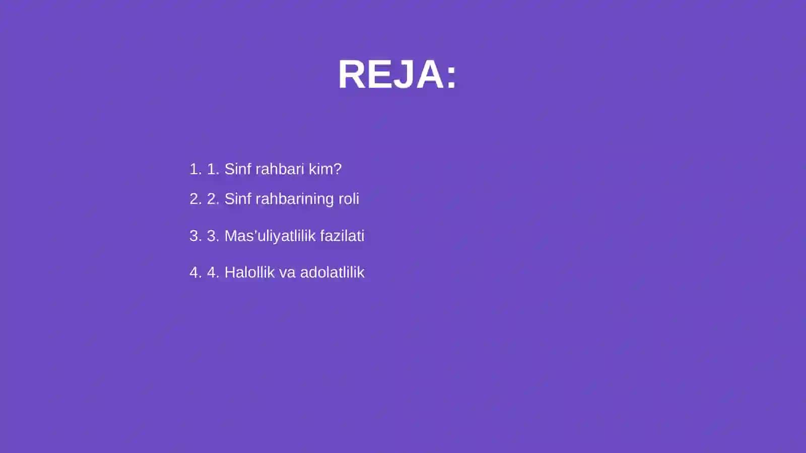 Sinf rahbariga xos bulgan fazilatlar 2