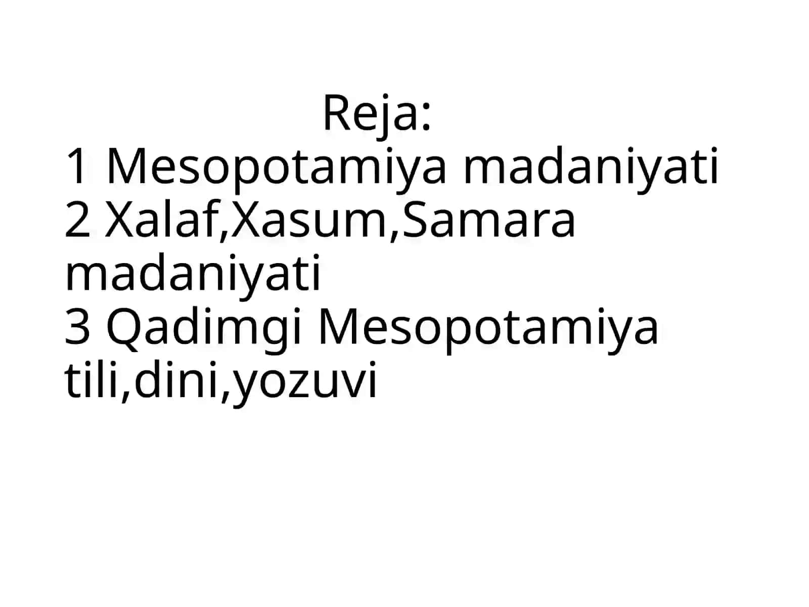 Mesopotamiya Sivilizatsiyasi 2