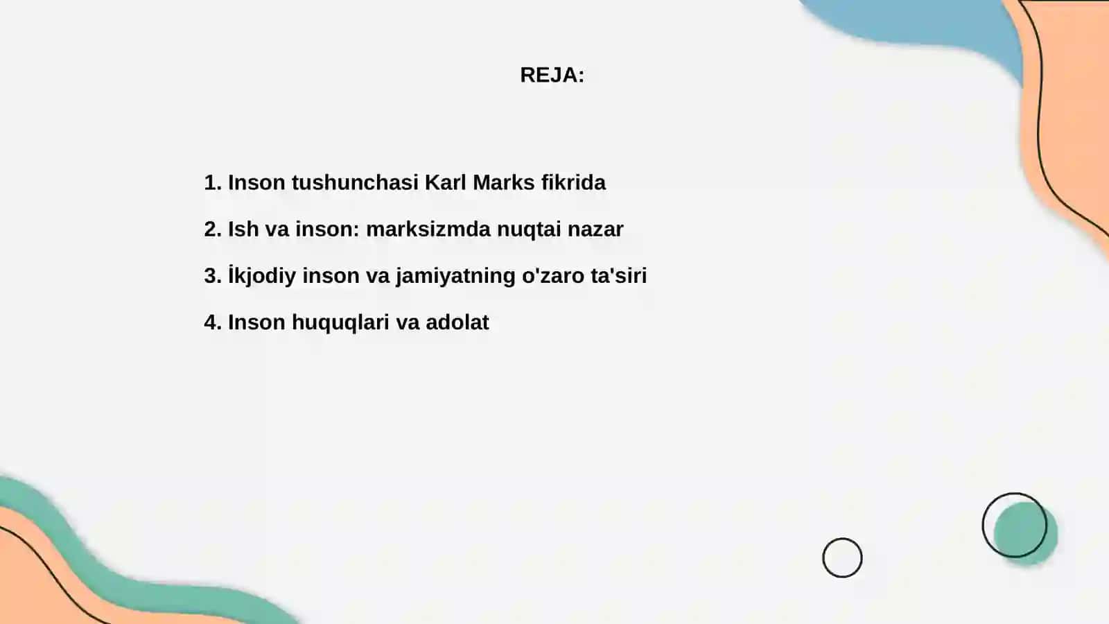 Karl Marks qarashlarida inson 2