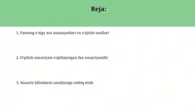 Ta'lim nazariyasi 2