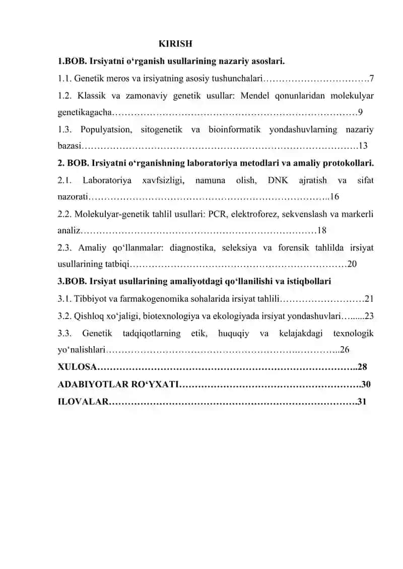 Irsiyatni oʻrganish usullarini amaliyotda qoʻllash 2