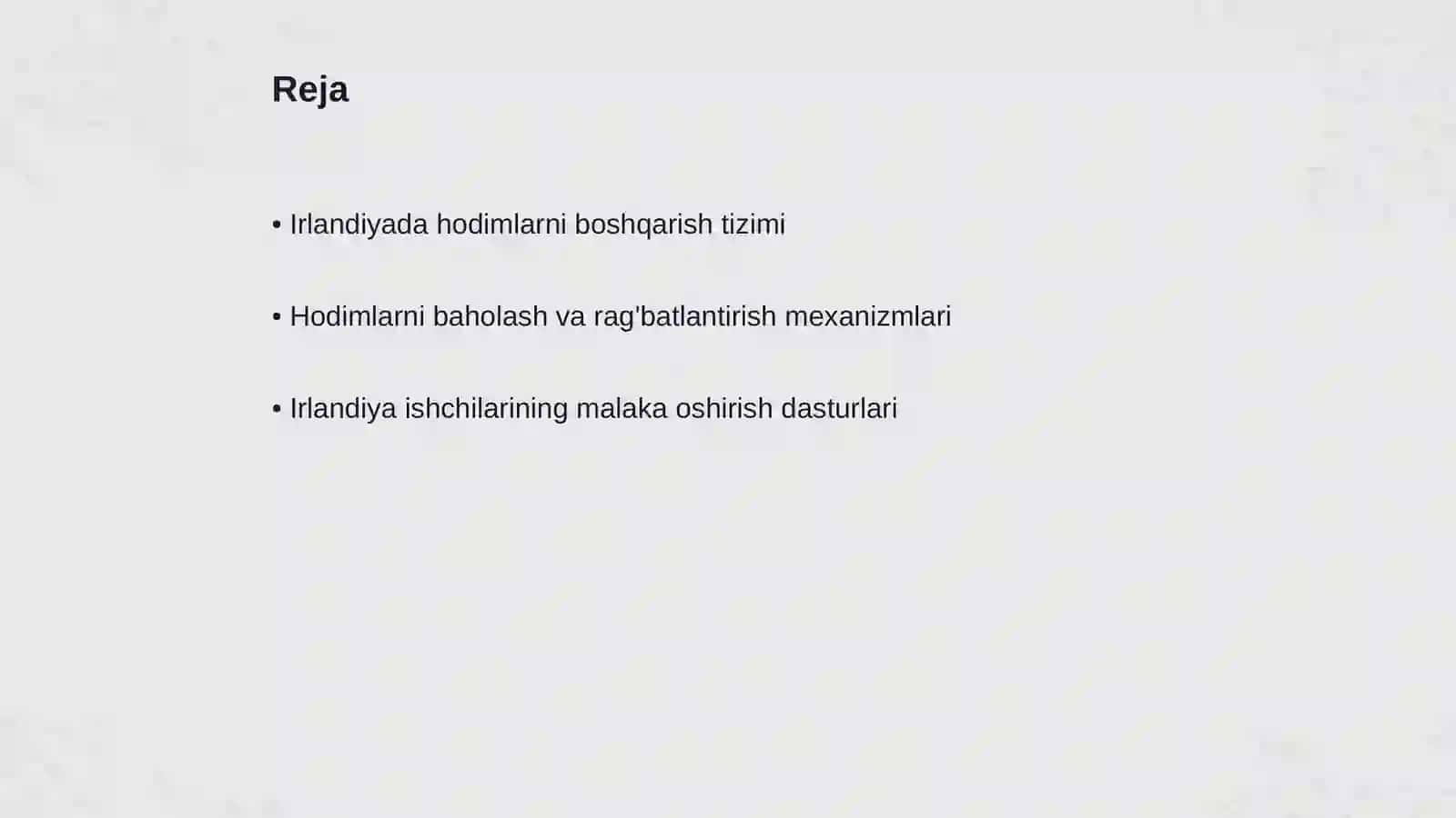 Irlandiyada hodimlarni boshqarish tizimi 2