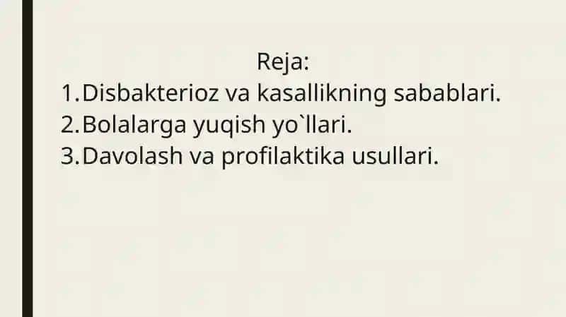 Bolalardagi Disbakteriozlar 2