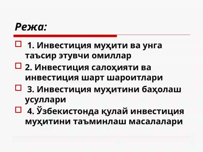 Инвестиция куриш 2