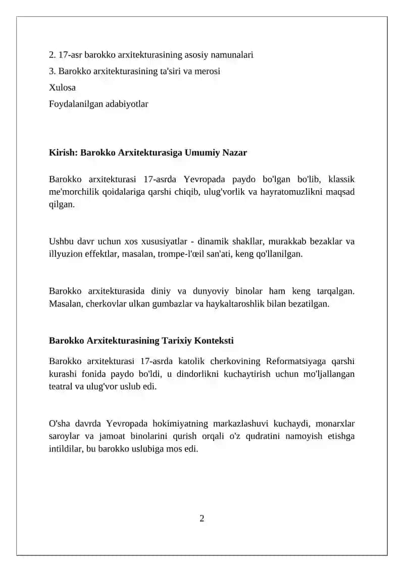 Barokko arxitekturasi 2