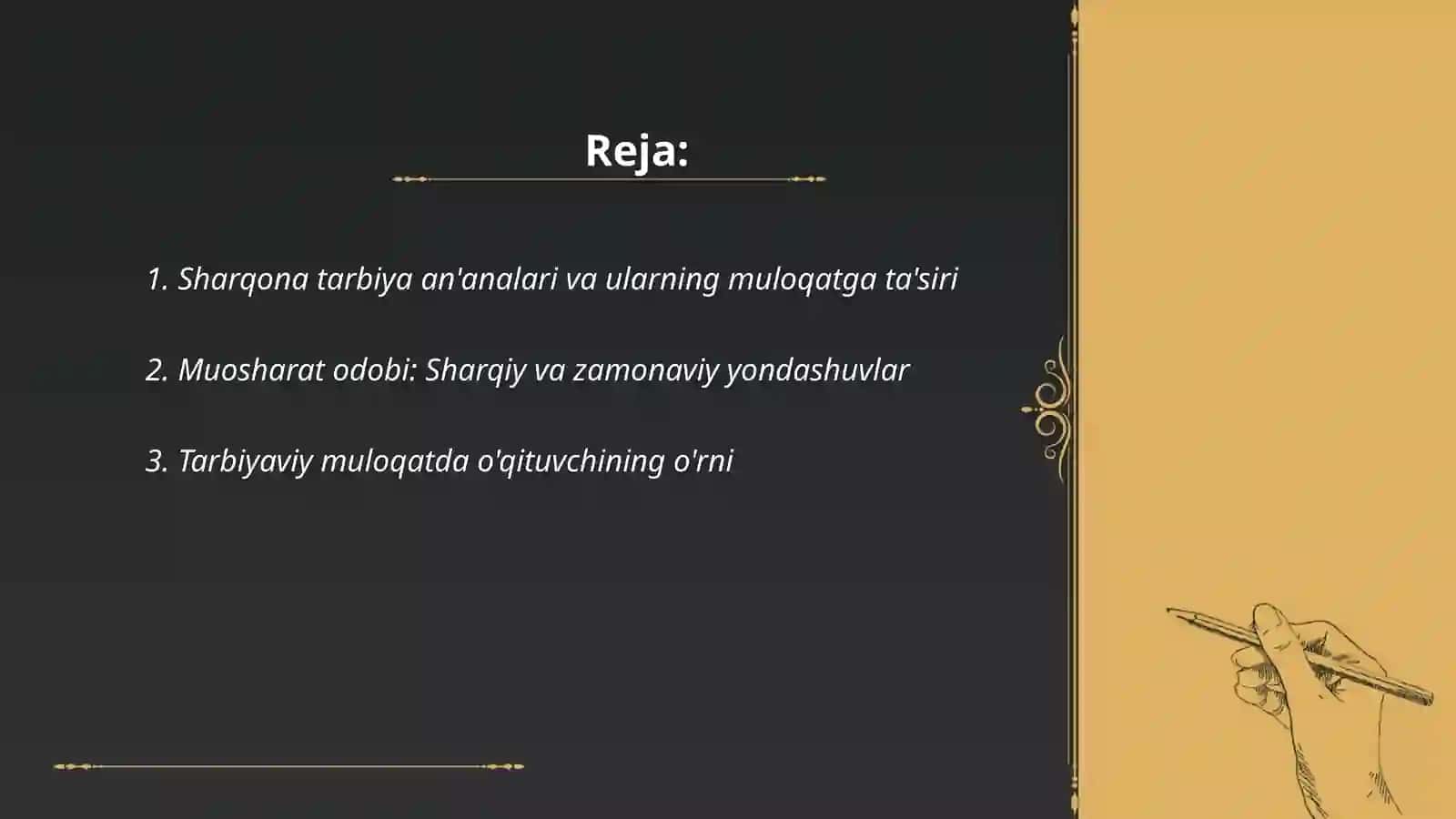 Sharqona tarbiya va muosharat odobining muloqatga ta'siri 2