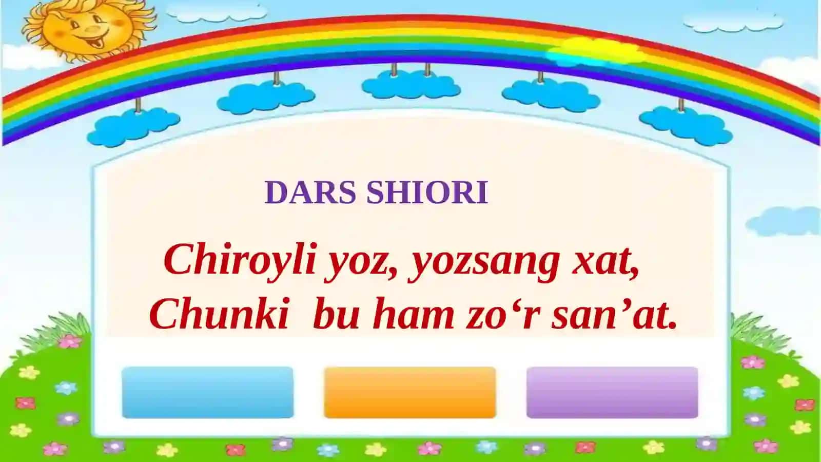 1-sinf Yozuv darsi 2