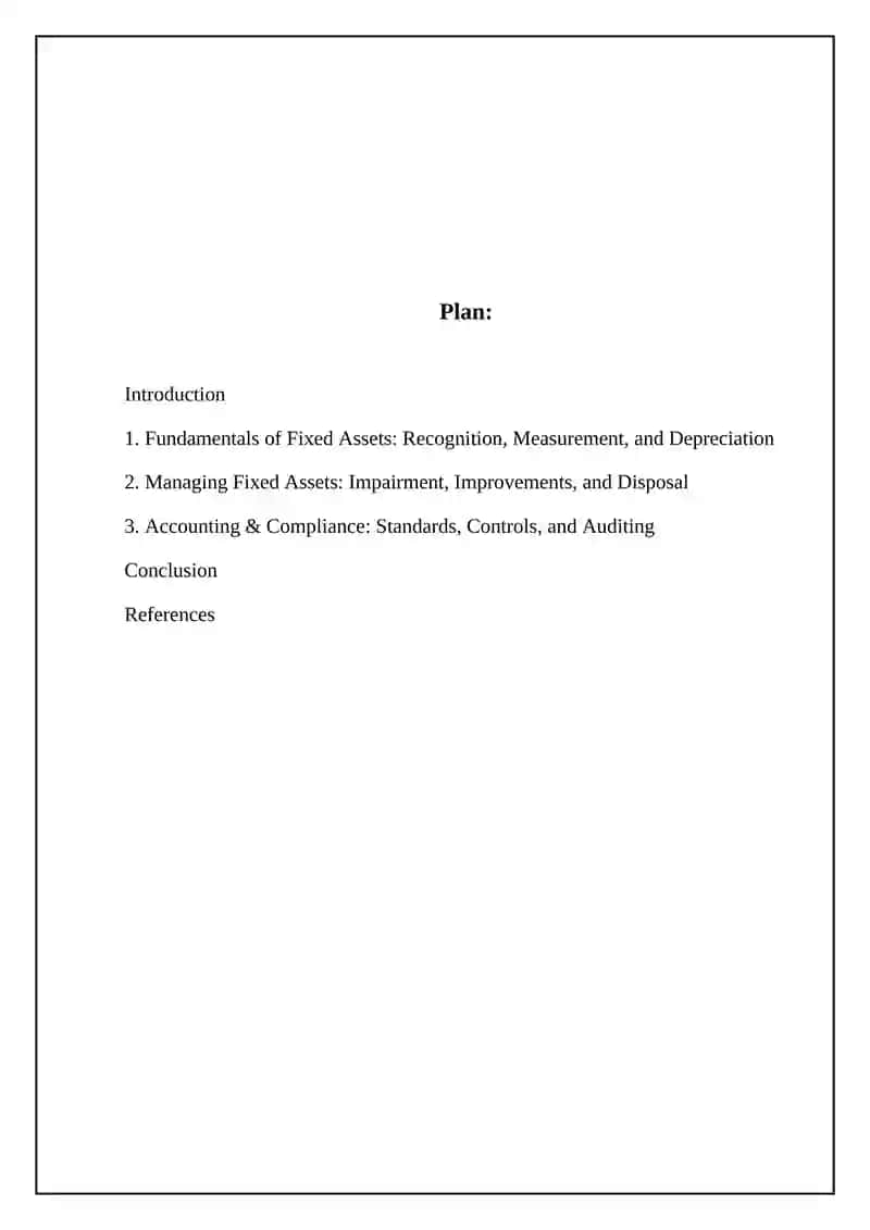 Evaluation of Fixed Assets and Accounting Tasks 2