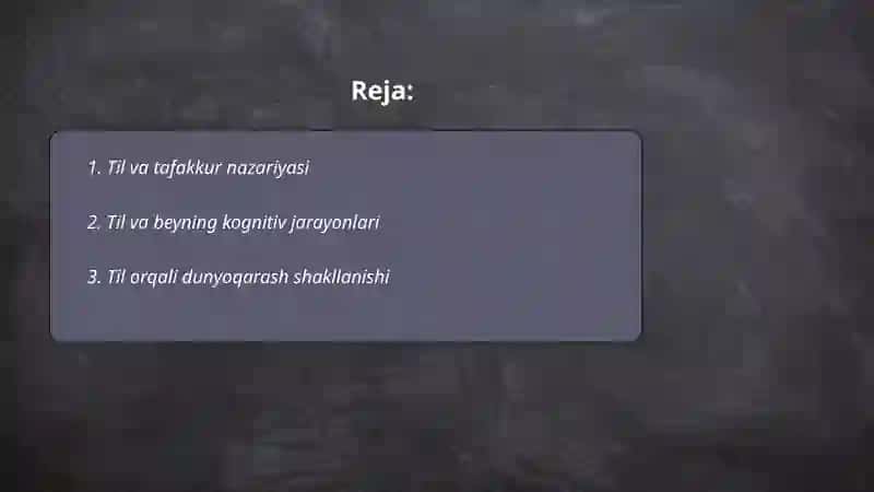 Til va tafakkur nazariyasi 2