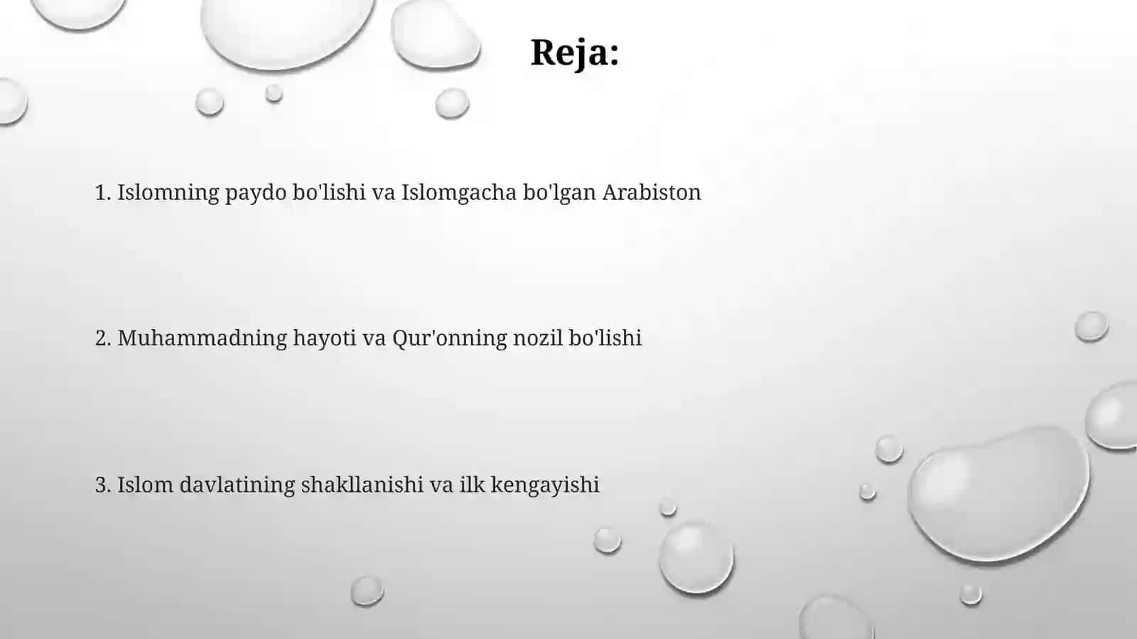 Islom dinining paydo bo‘lishi va dastlabki davri 2