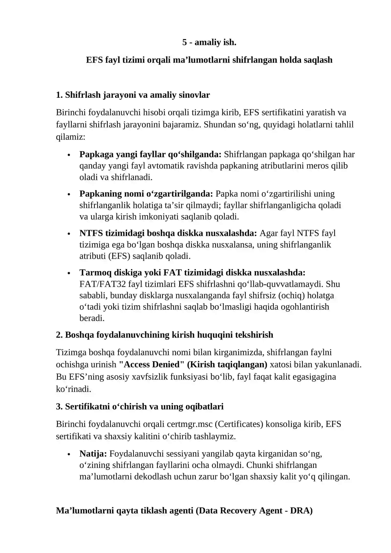 AXBOROTNI HIMOYALASHNING NAZARIY ASOSLARI 2