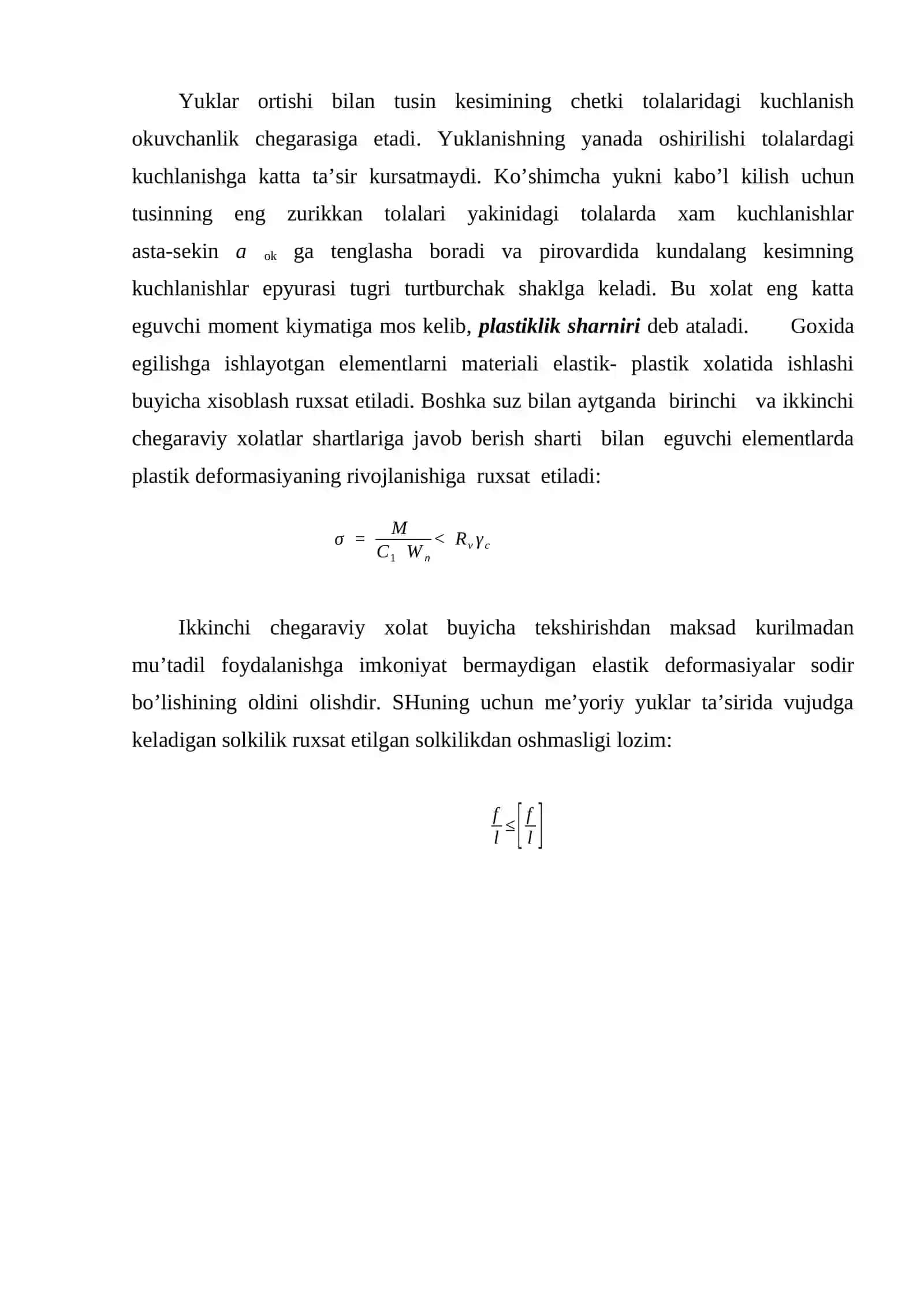 Egilishga ishlaydigan elemеntlarni хisоblash 2