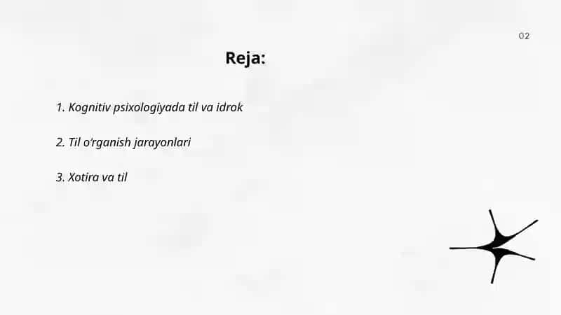 Kognitiv psixologiya va til 2