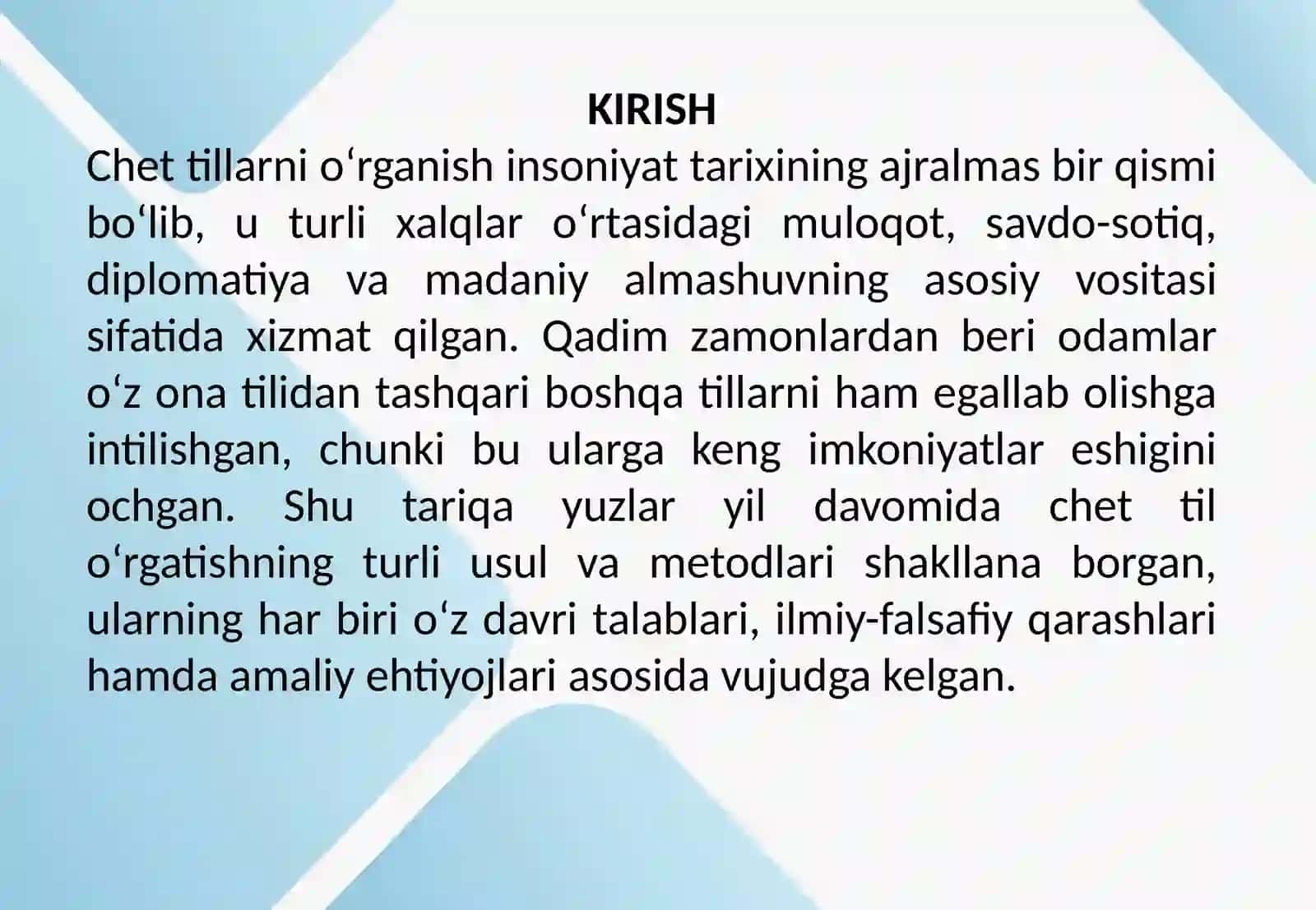 Chet til o‘rgatishda tarixiy metodlarning o‘rni 2