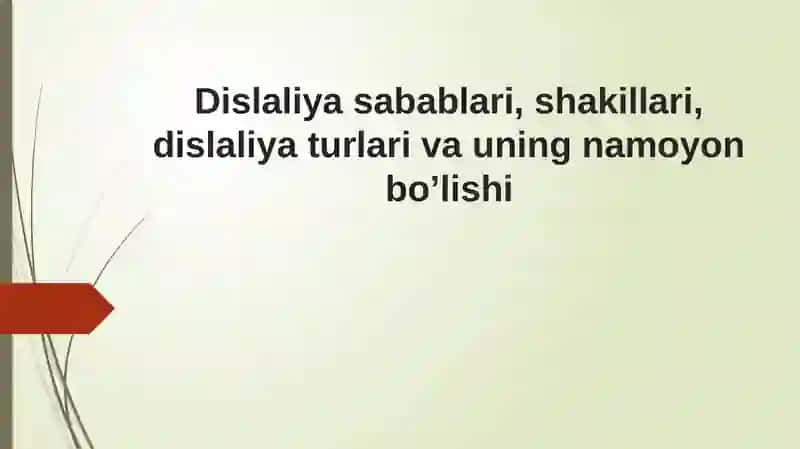 DISLALIYA 2
