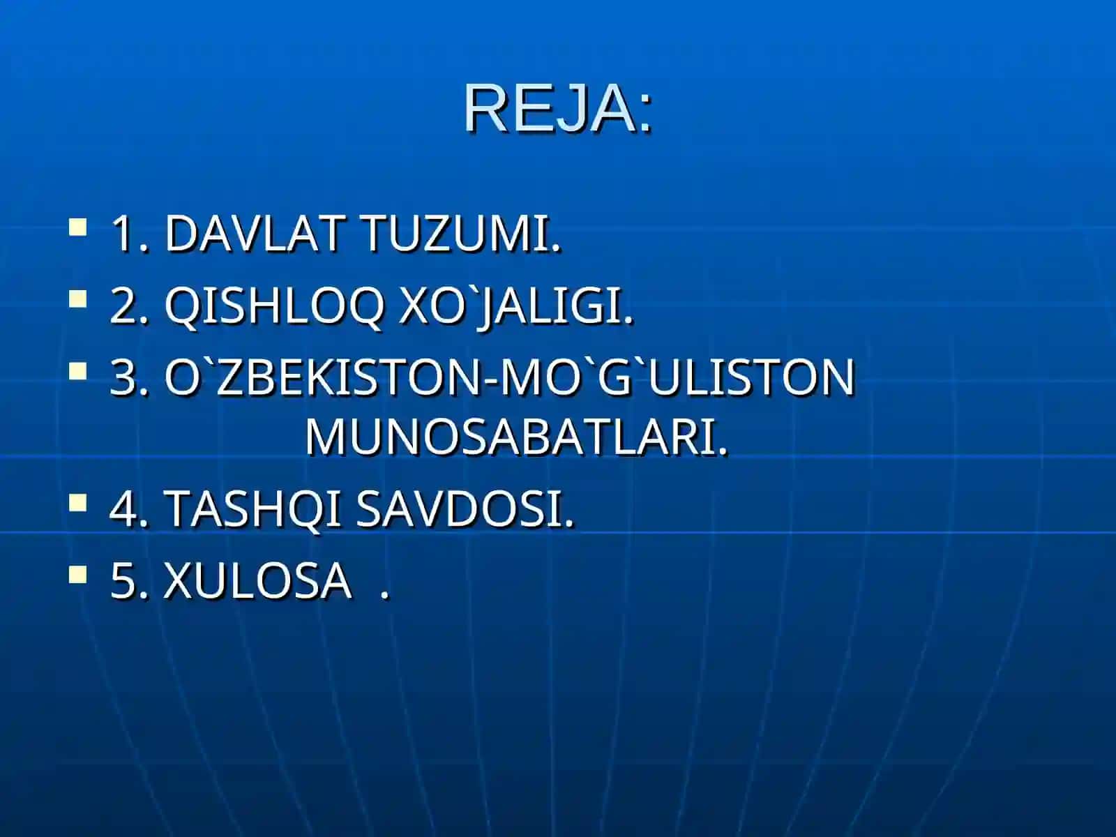 MO`G`ULISTON 2