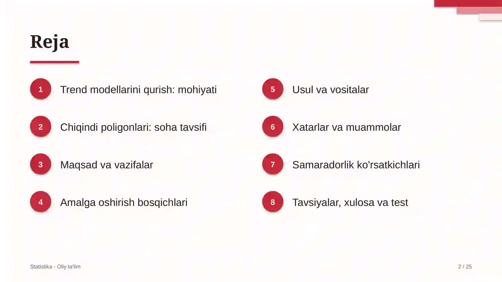 Mohiyati, bosqichlari, usullari va ko'rsatkichlari 2