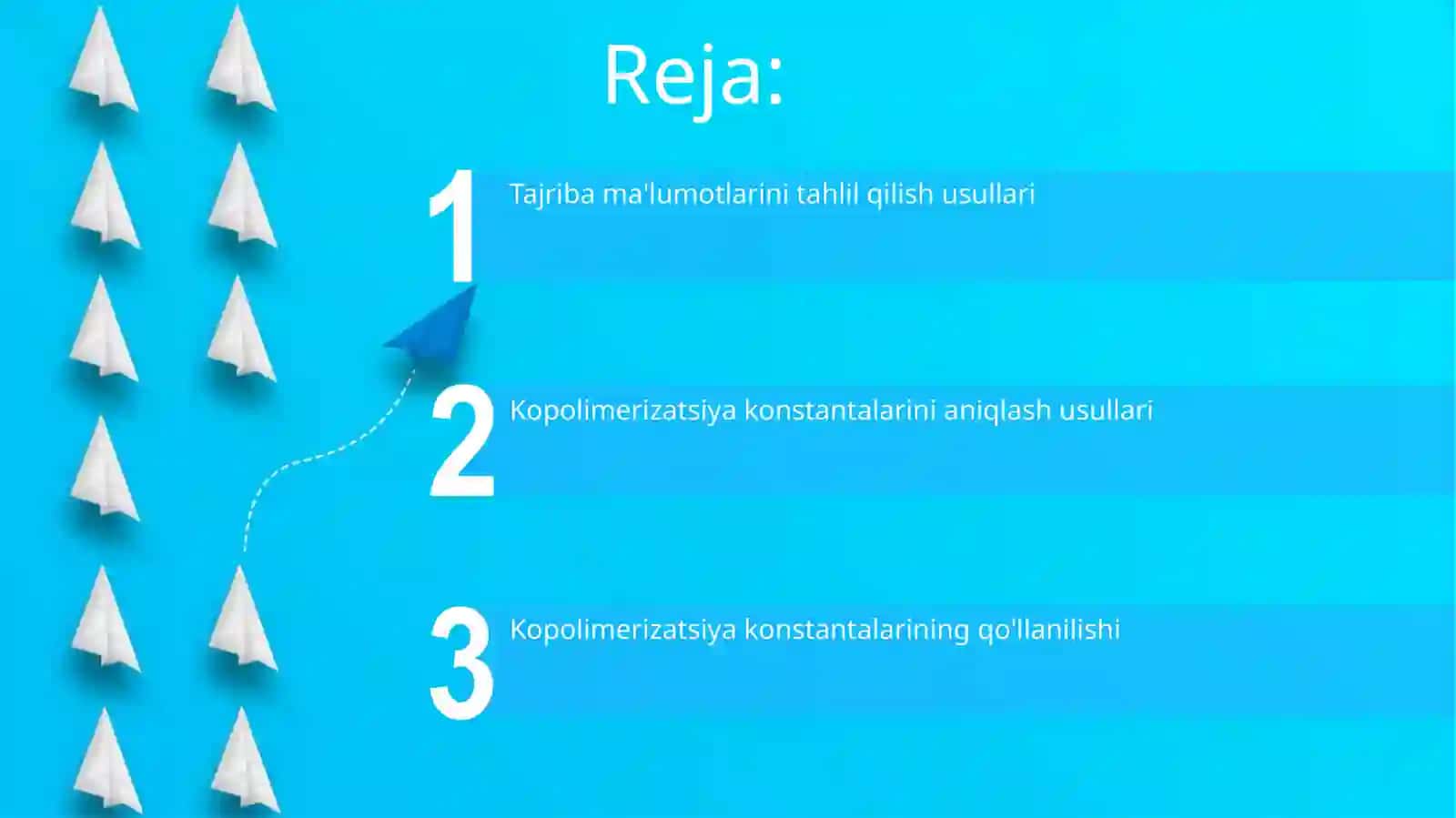 Kopolimerizatsiya konstantalarini aniqlash usullari 2