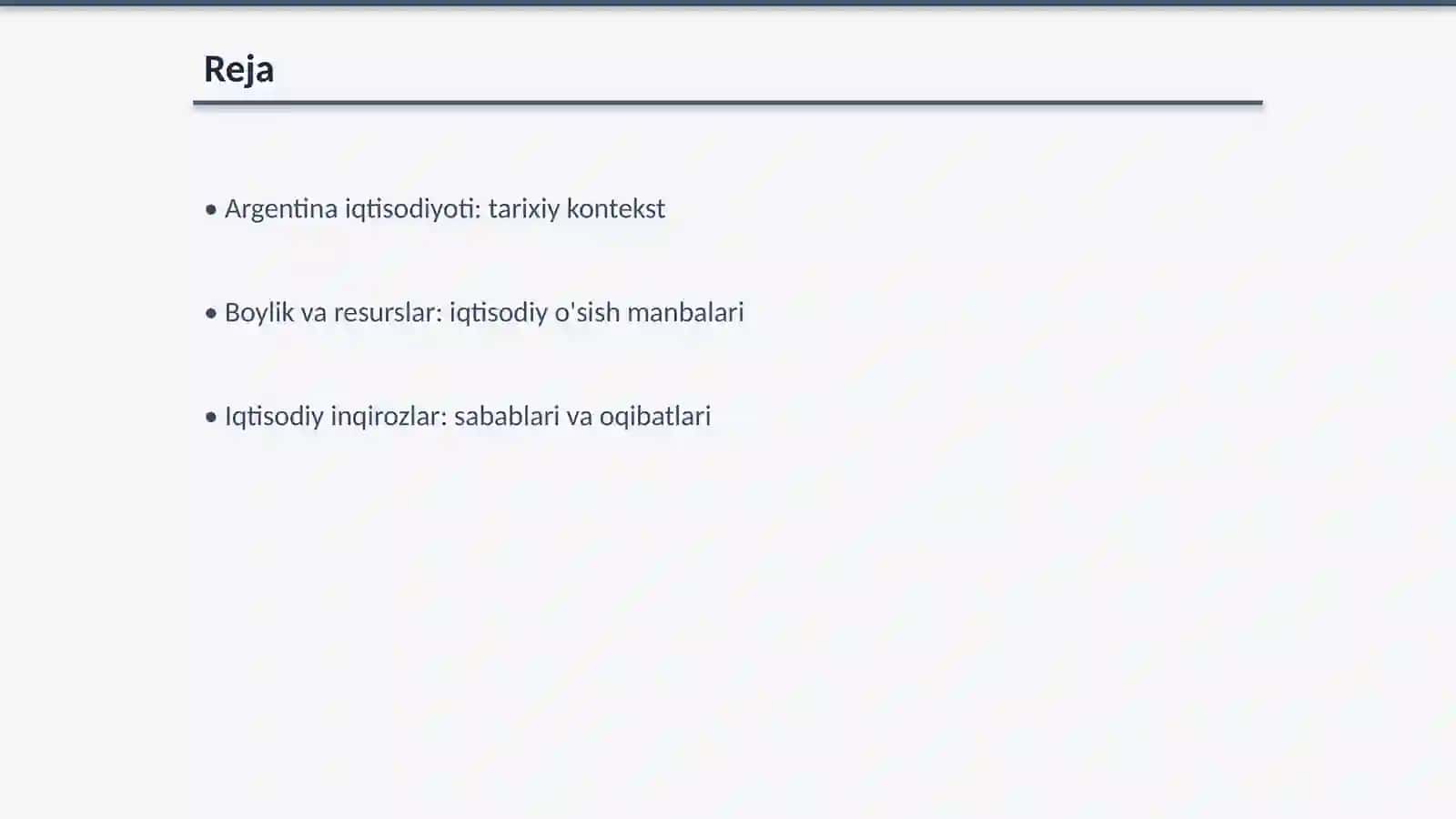 Boylikdan iqtisodiy inqirozlarga tushish 2
