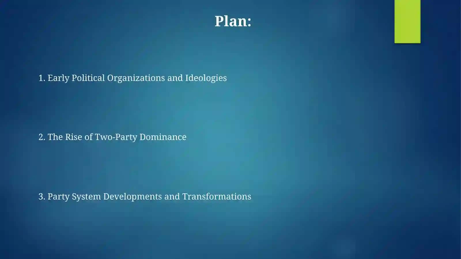 Formation of the Political Parties in GB 2