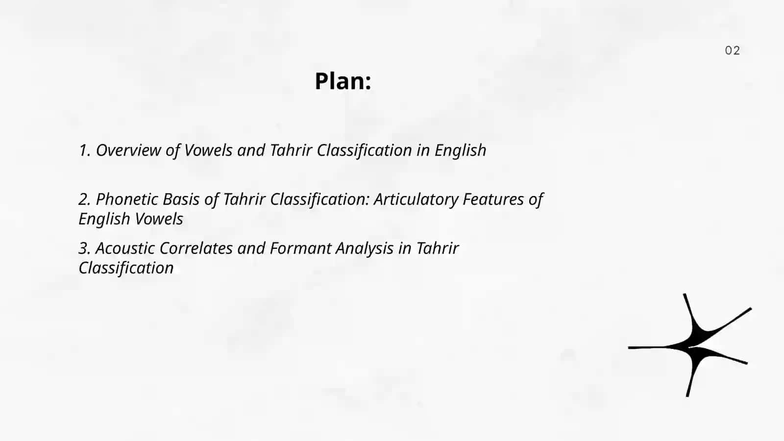 Vowels and Tahrir Classification in English 2