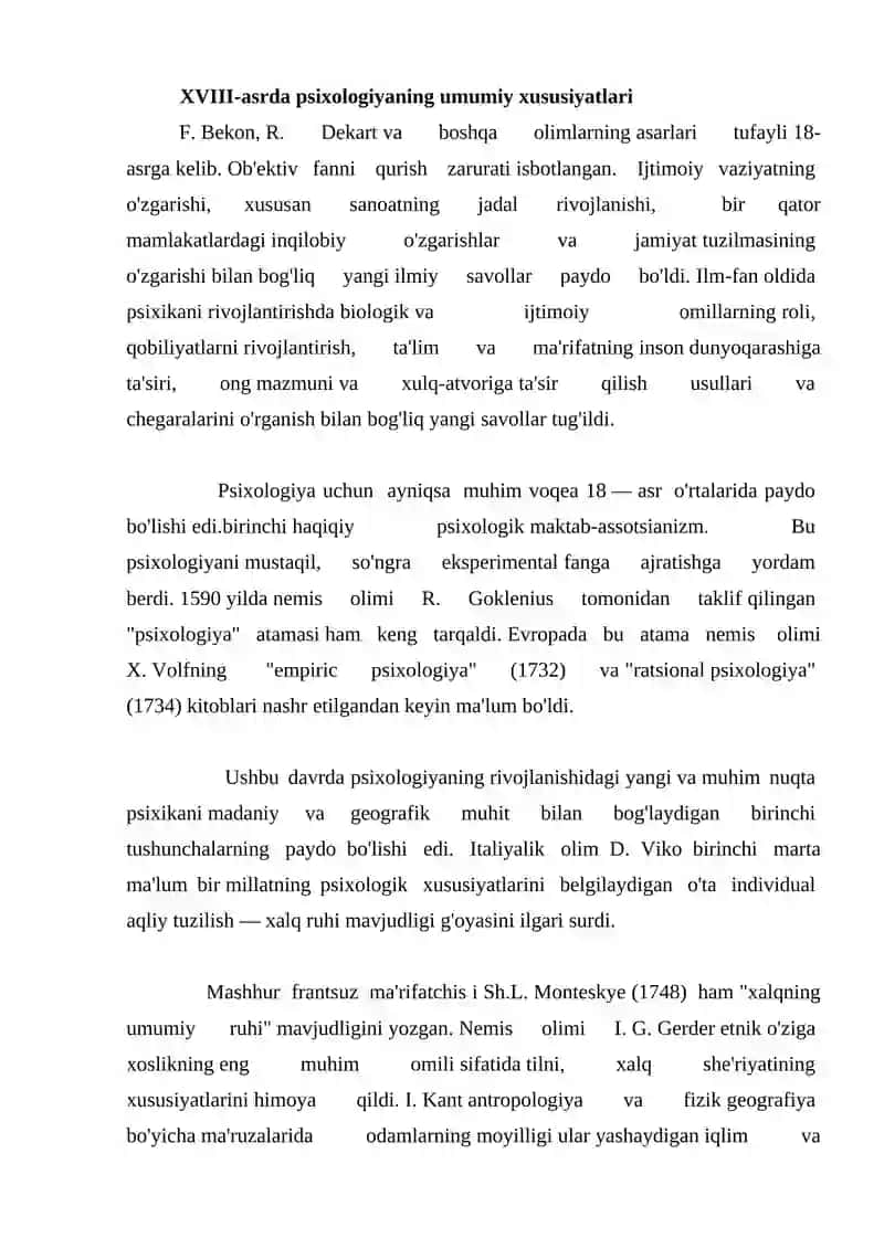 Nemispsixologiyasining rivojlanishi 2