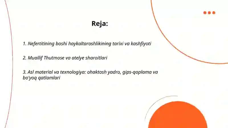 Nefertitining boshi haykaltaroshlik 2