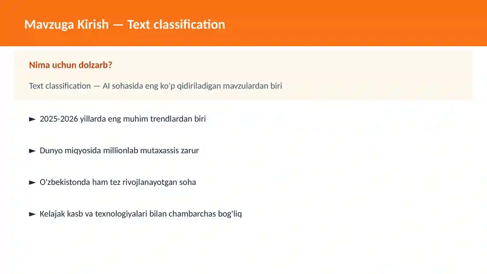 Text classification 2