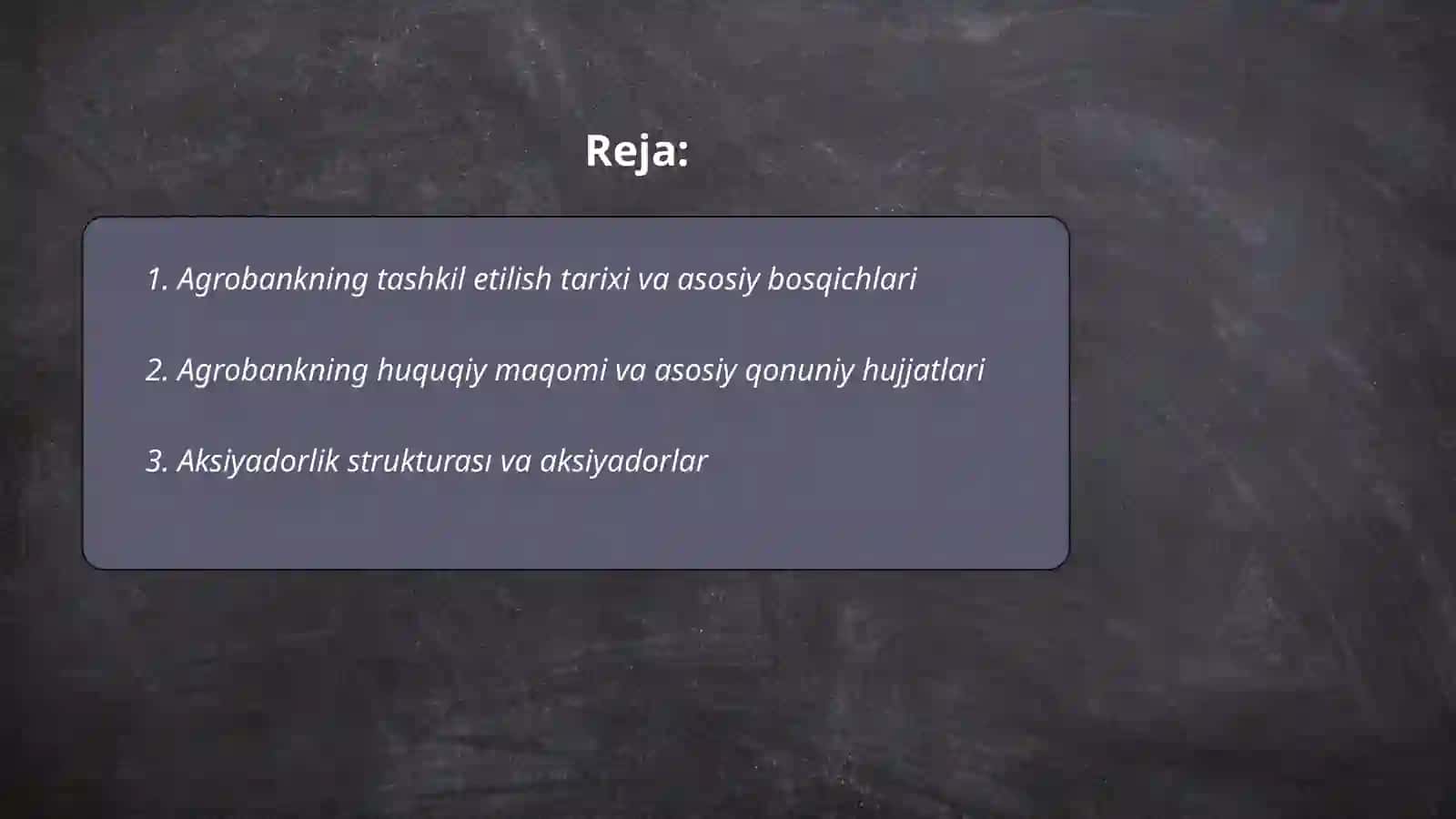 Agrobank Aksiyadorlik Tijorat bankining tashkil etilishi va bugungi kundagi faoliyati 2