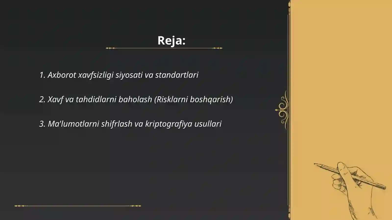 Axborot Xafsizligini Taminlash 2