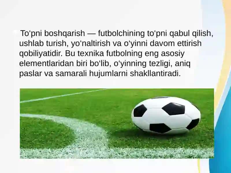 To‘pni boshqarish texnikasi 2