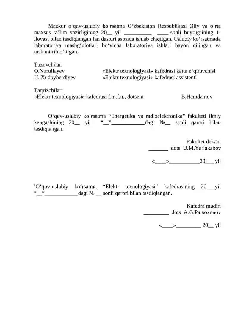 Elektr mashinalari fanidan kurs loyihasi 2