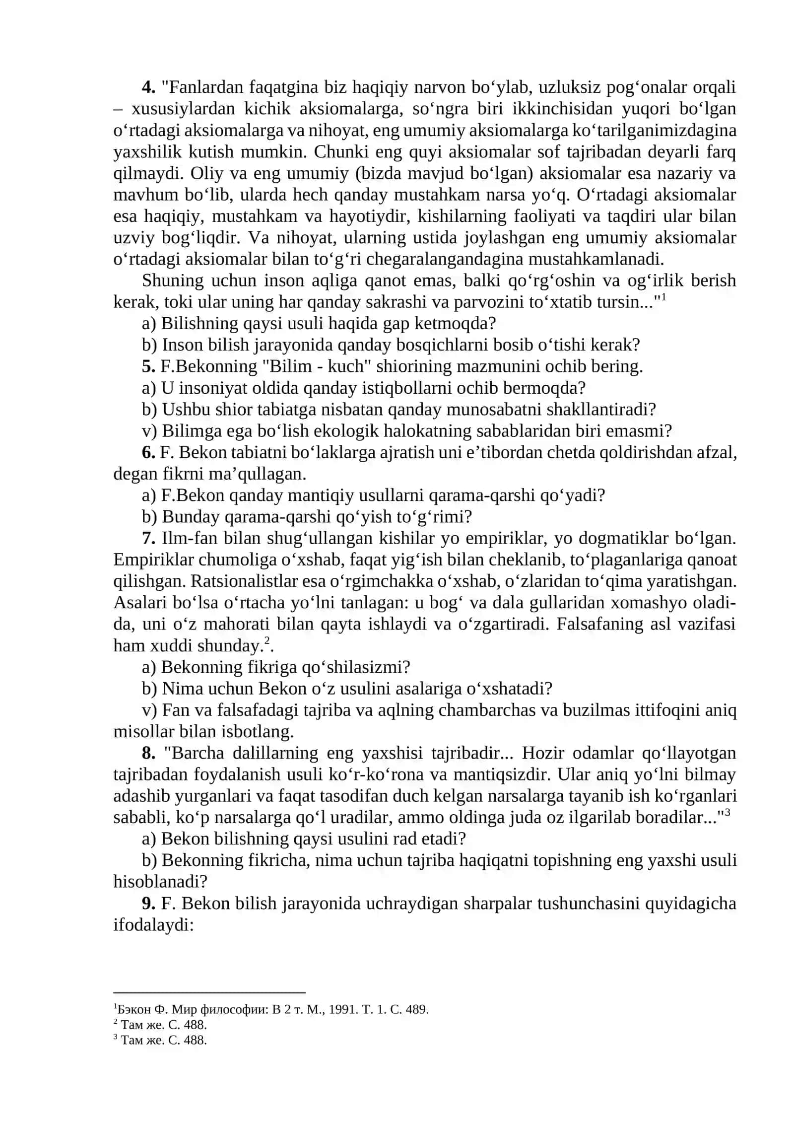 6 BILISH FALSAFASI (GNOSEOLOGIYA) 2
