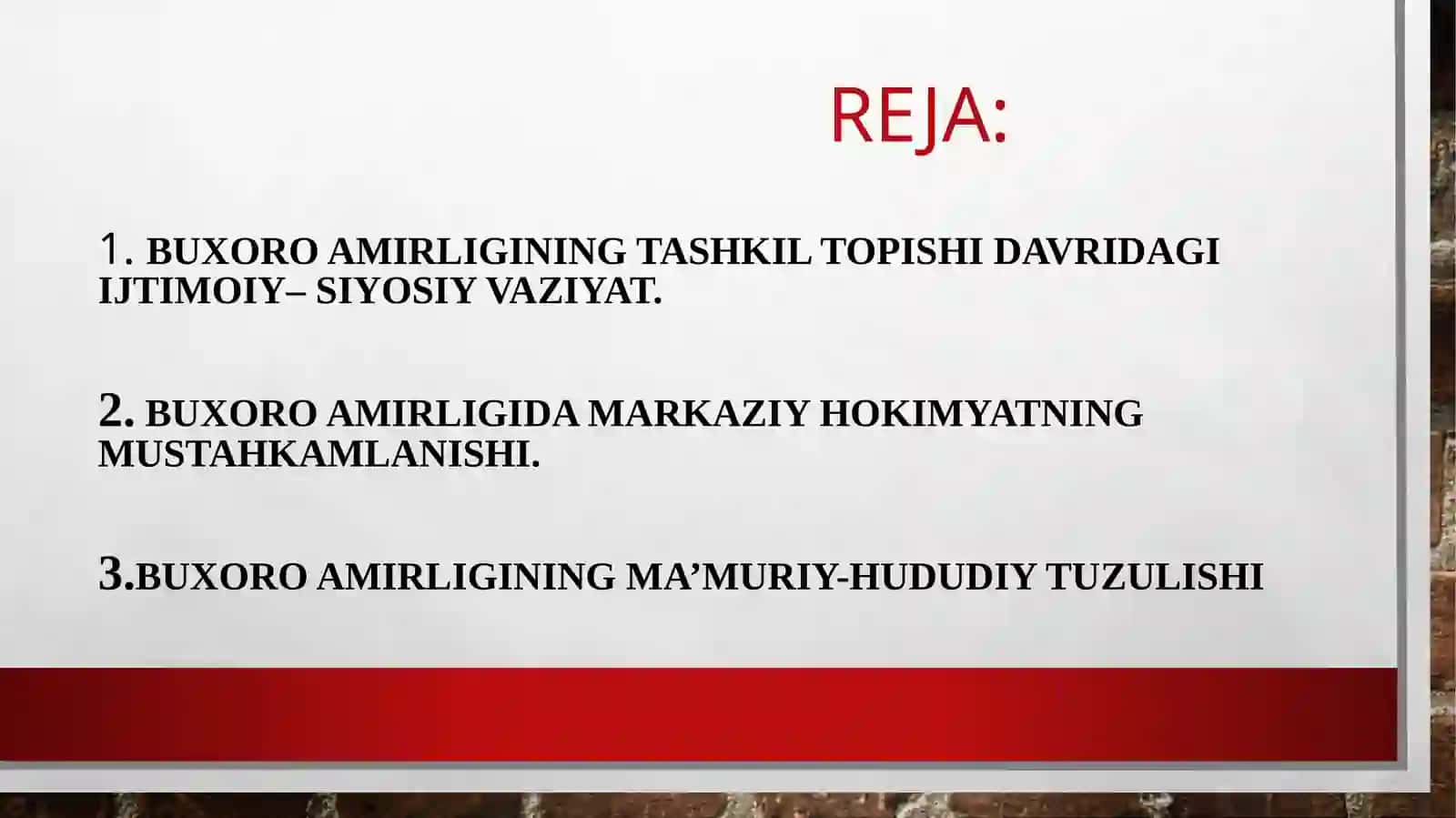 Buxoro amirligining tashkil topishi va siyosiy tarixi 2
