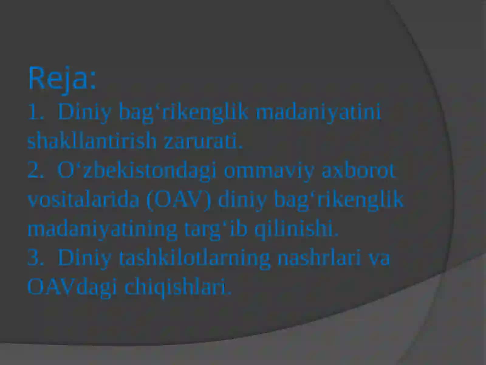 Dunyo dinlari tarixisana 2