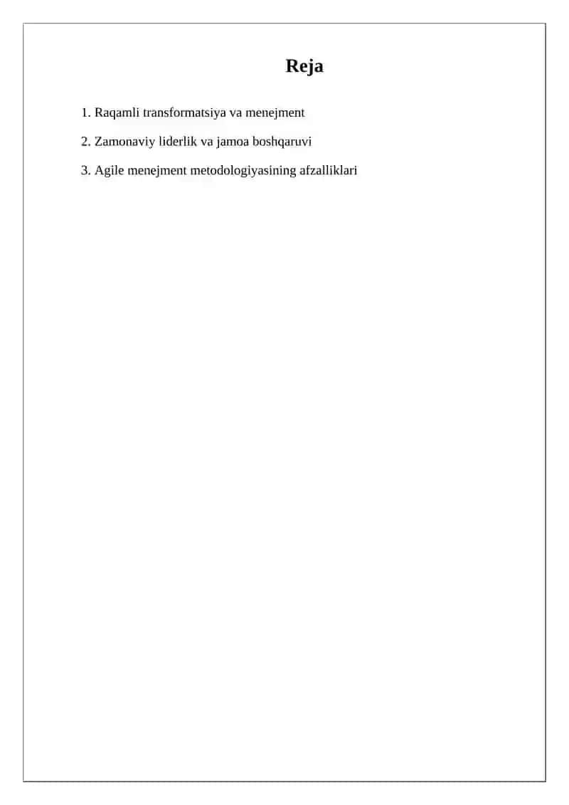 Zamonaviy Menejerlar 2