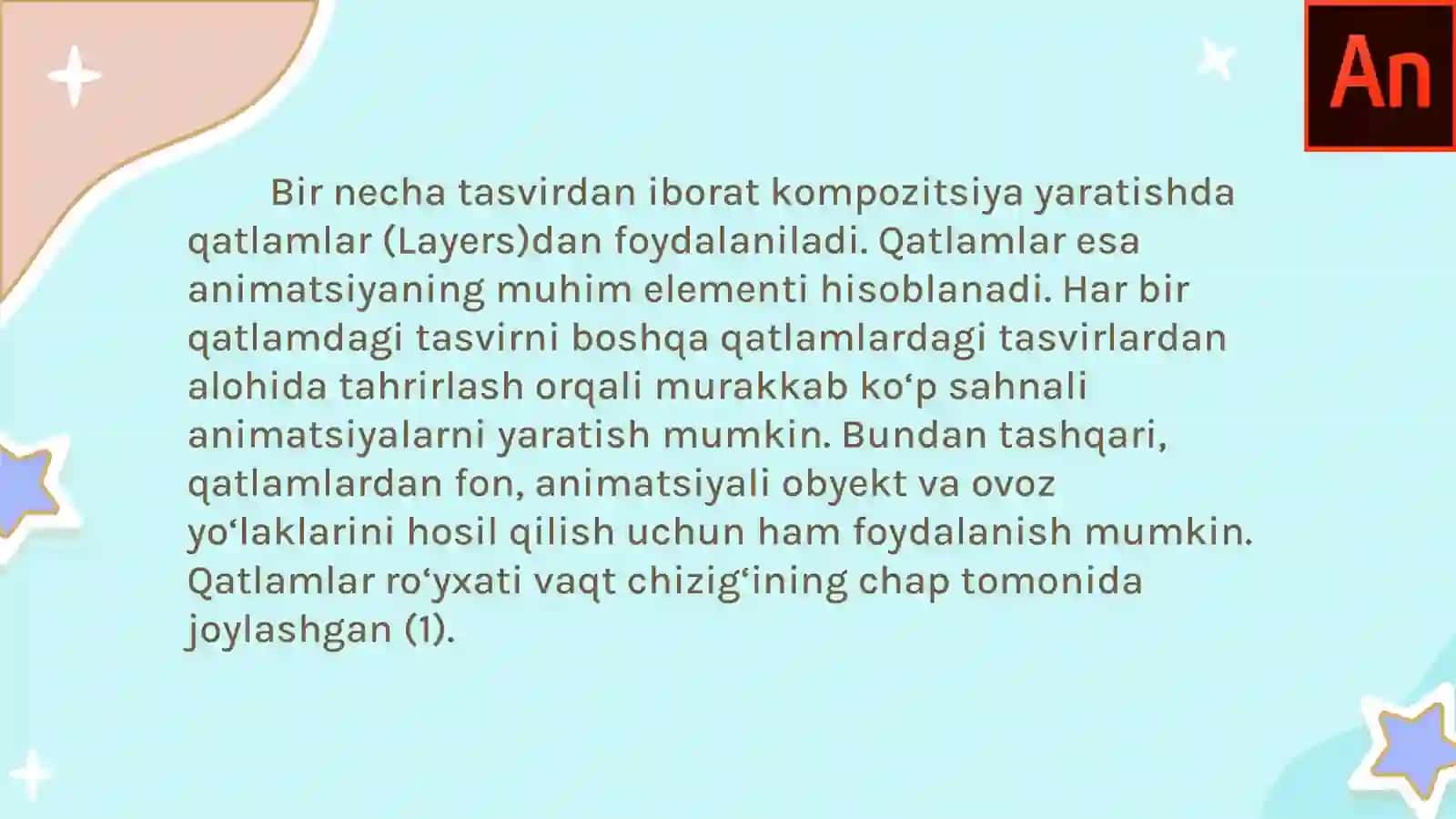QATLAMLAR BILAN ISHLASH 2