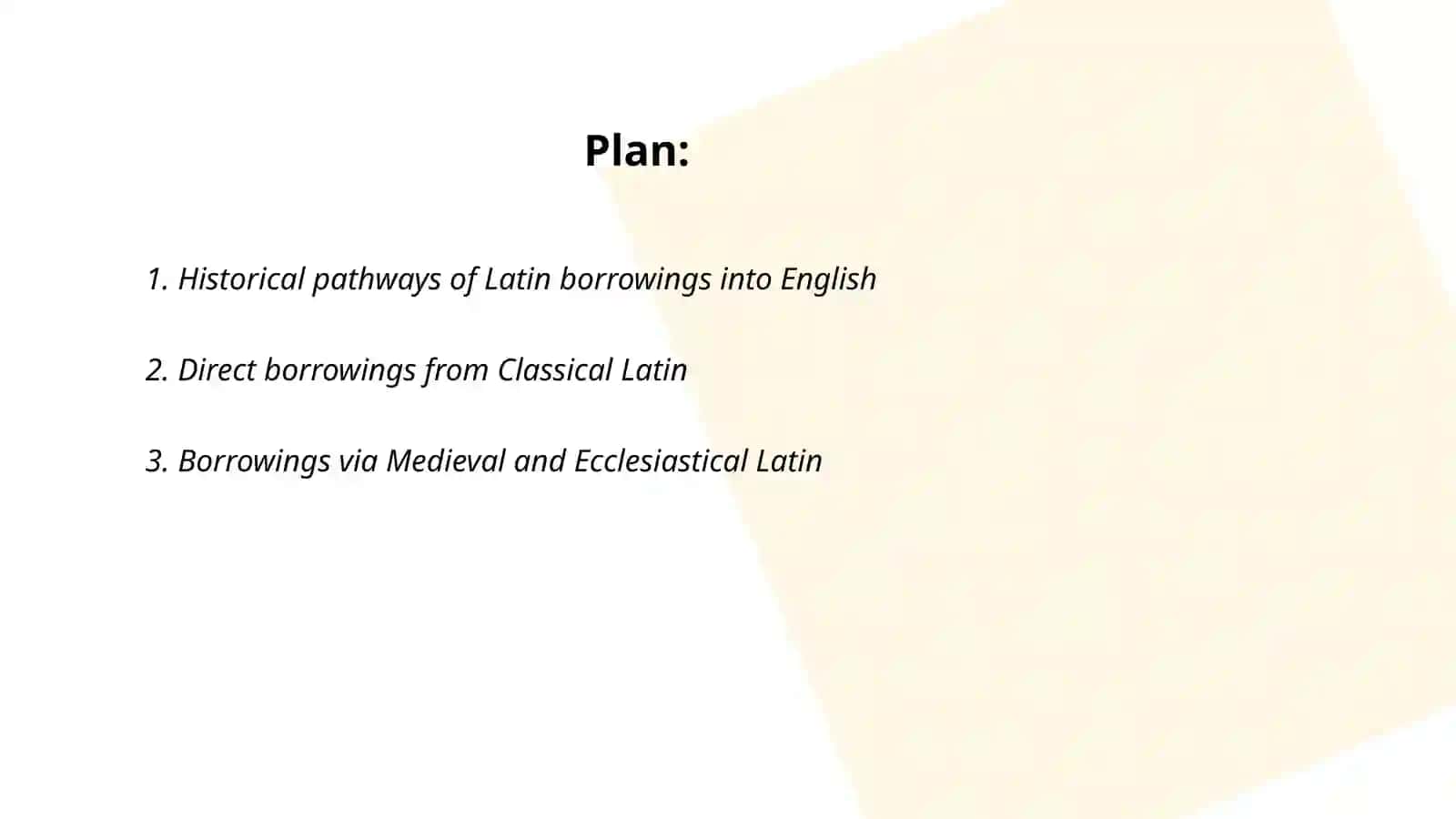 Latin borrowings 2
