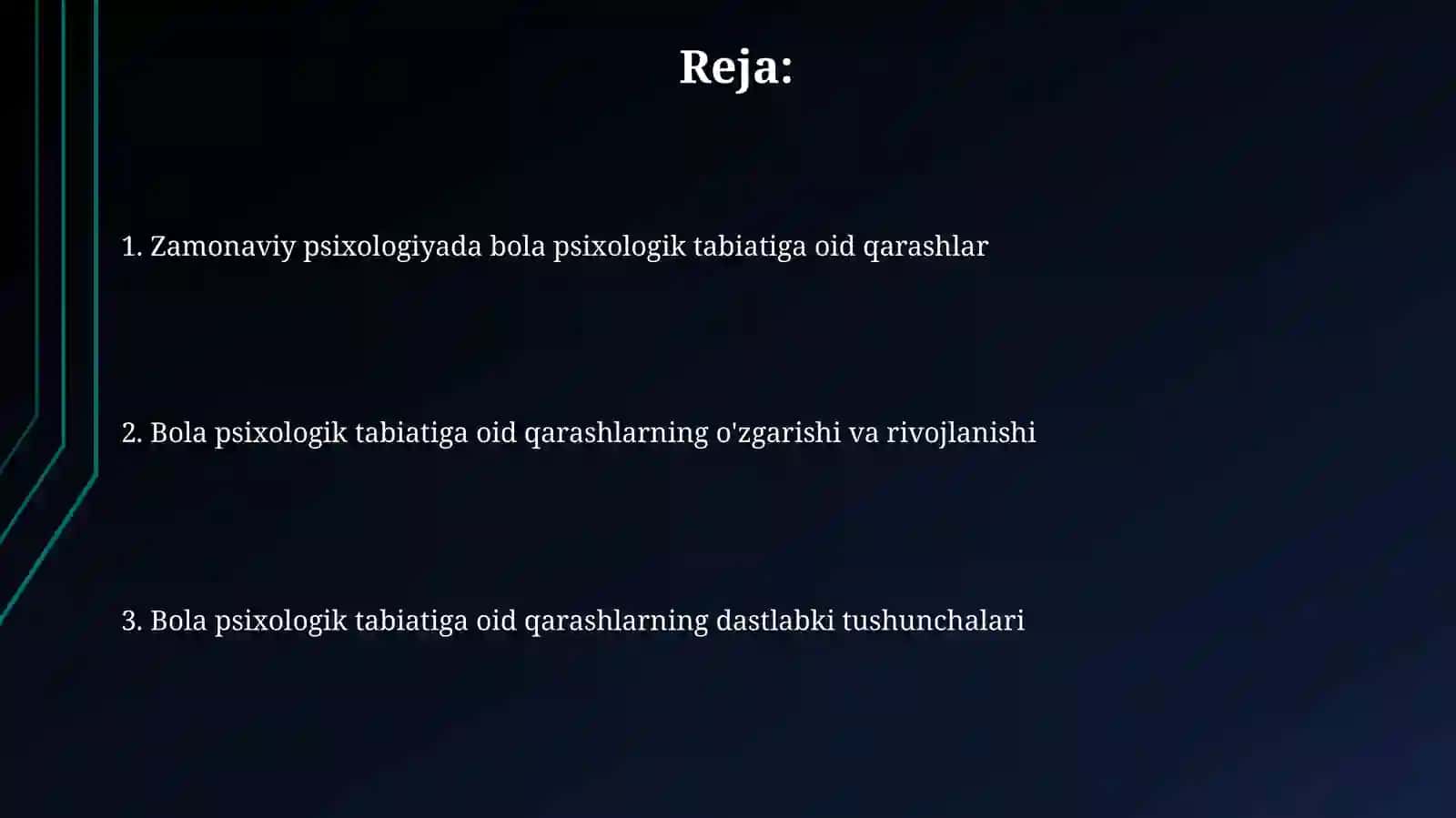 Bola psixologik tabiatiga oid qarashlarning özgarishi 2