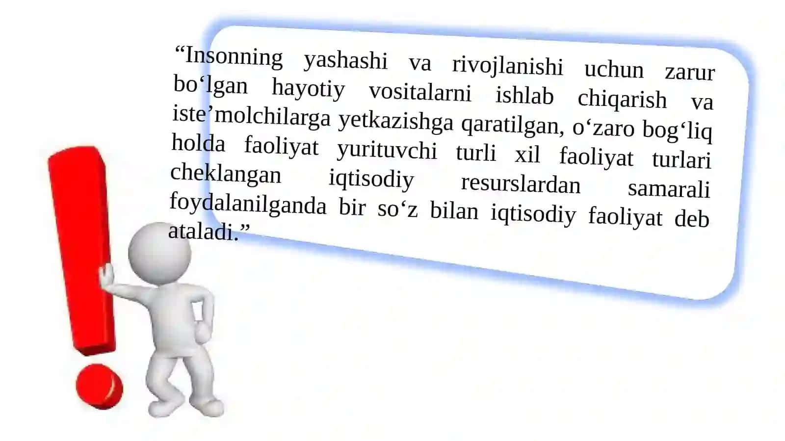 Iqtisodiyot va uning asosiy muammosi 2