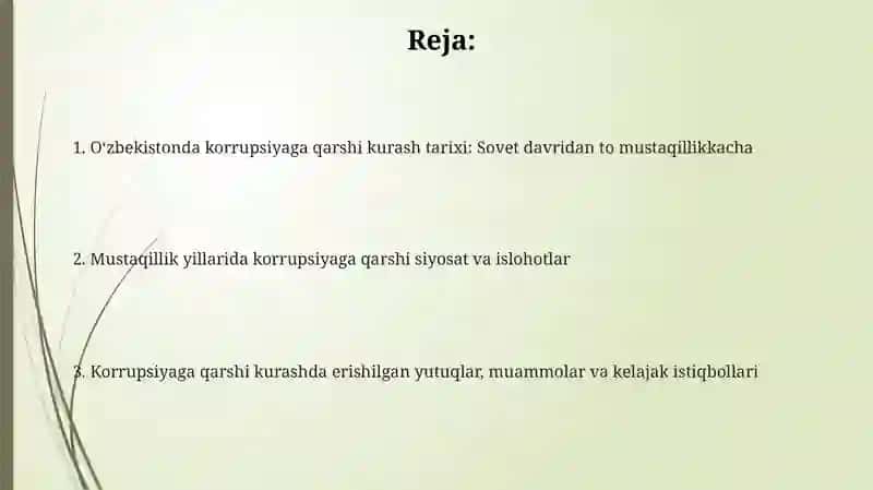 Korrupsiyaga qarshi kurash tarixi 2