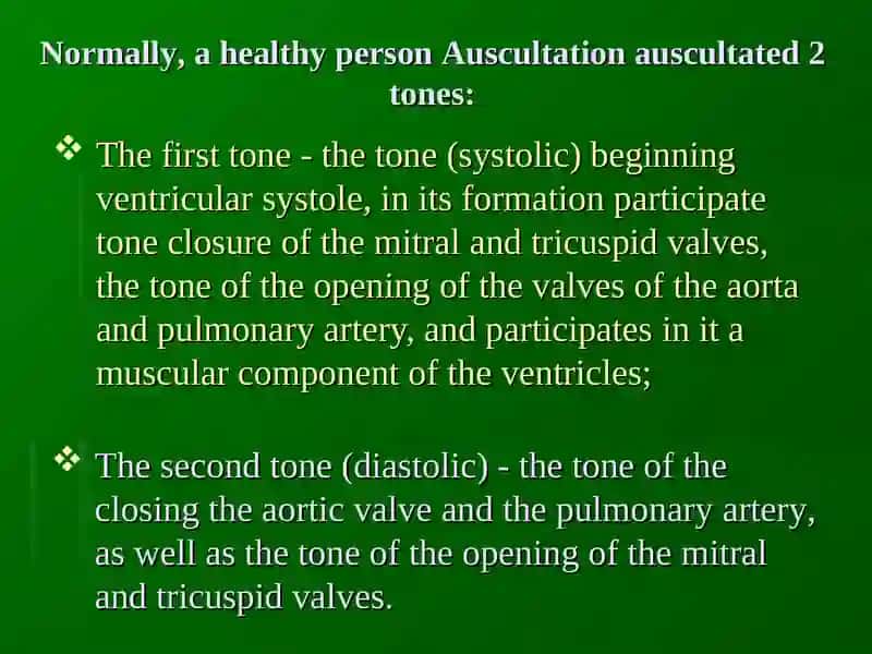 Differential diagnosis of noise in the heart 2