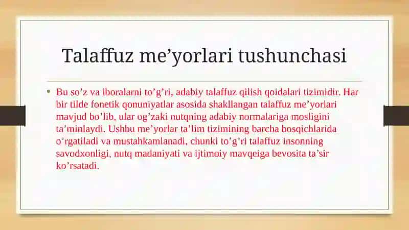 Ta’lim bo’g’inlarida talaffuz me’yorlari tavsifi 2