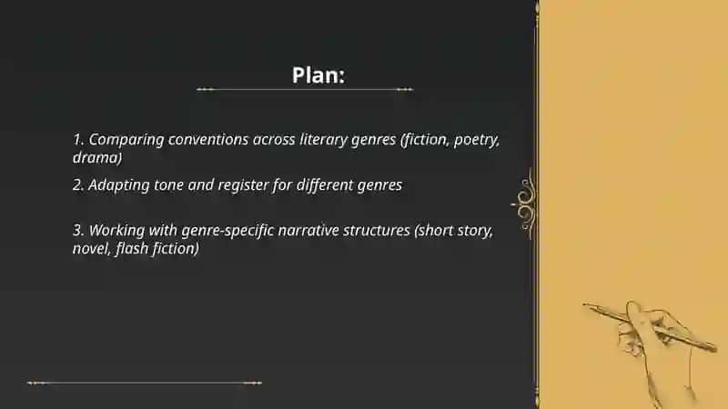Working with genres of various 2